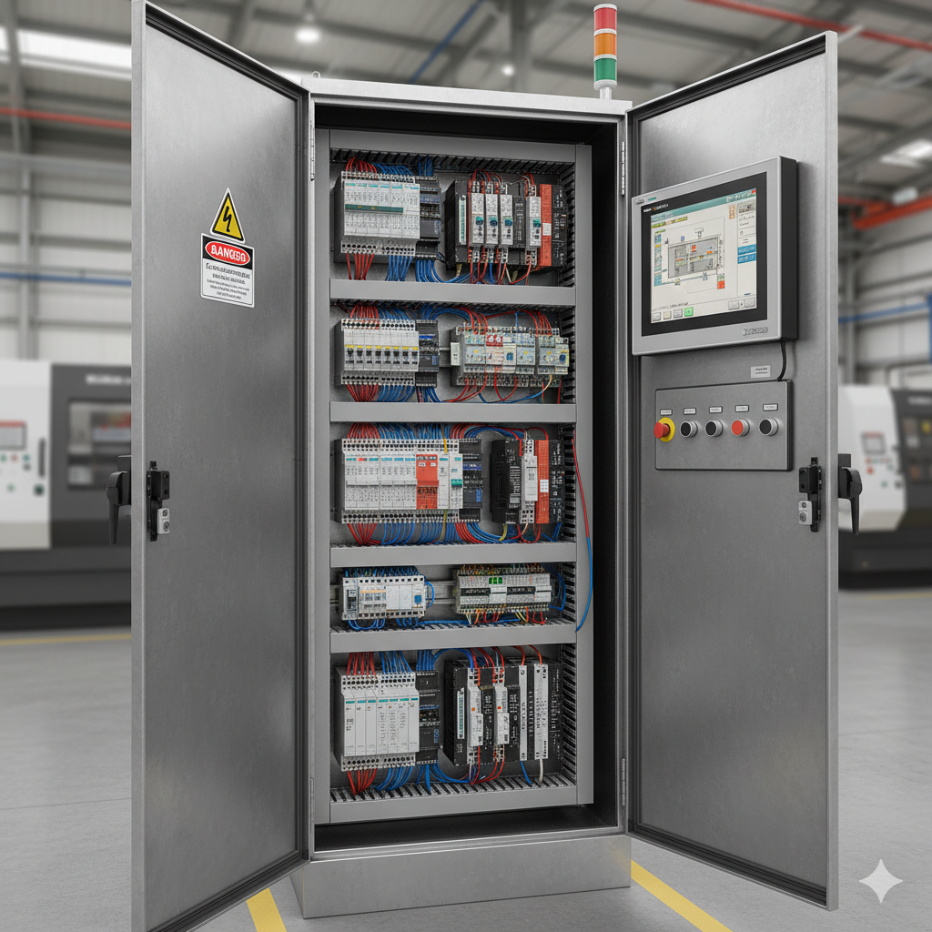 Industrial PLC panel cabinet